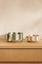 Juego de Cestas Fibra natural Tropical (2 Uds)