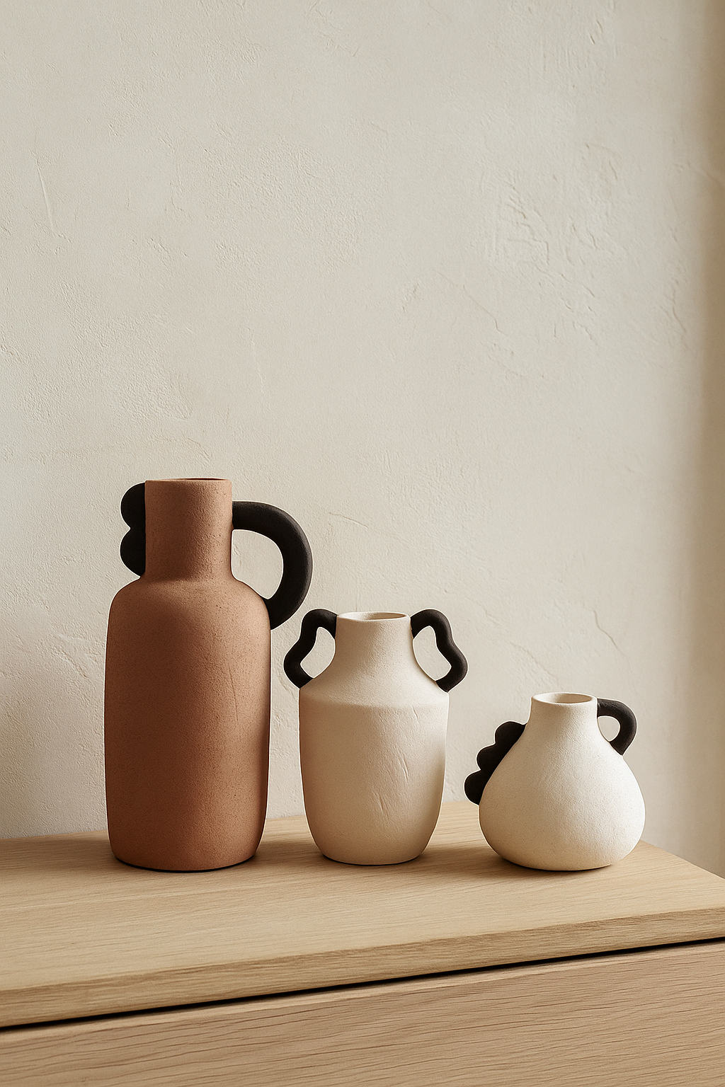 Set de 3 Jarrones Organic Gres