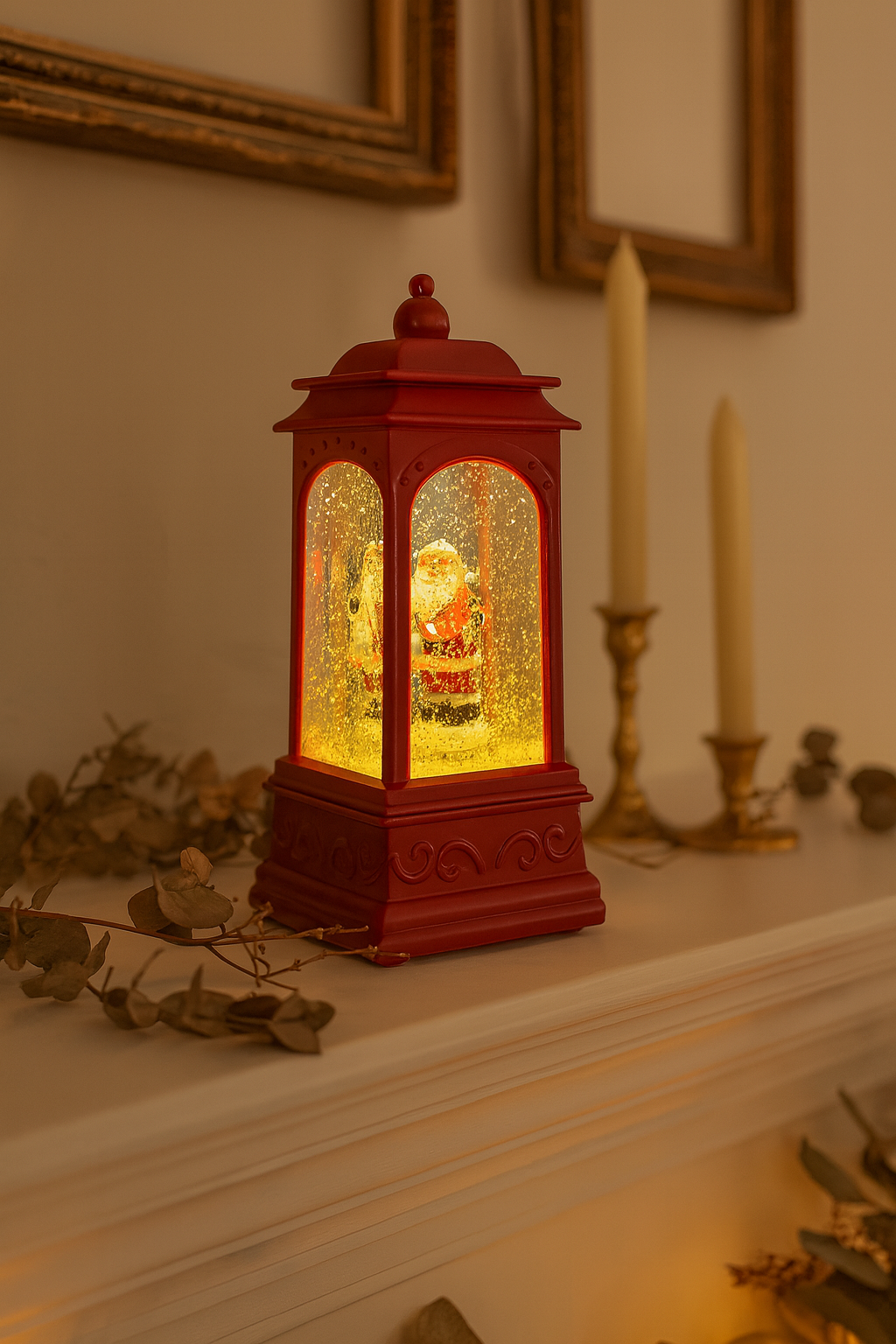 Farol de Nieve Papá Noel