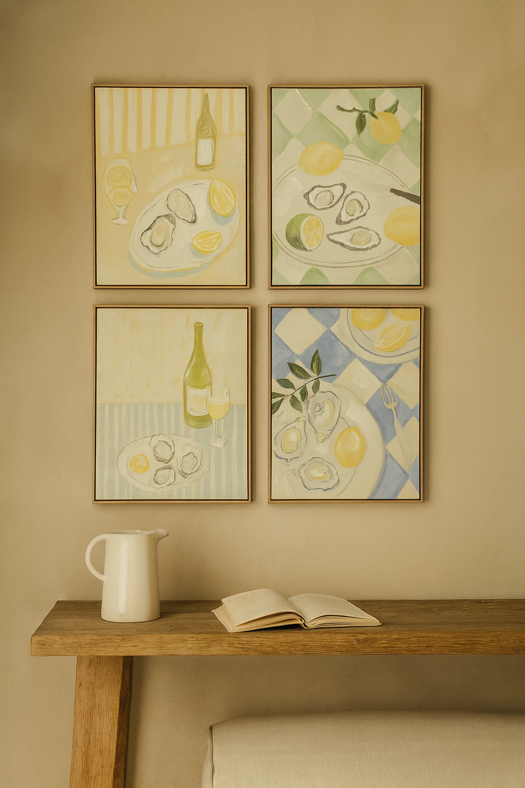 Cuadro para Cocina Ostras 60x80 cm