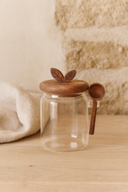 Bote azucarero con cuchara Madera de Acacia