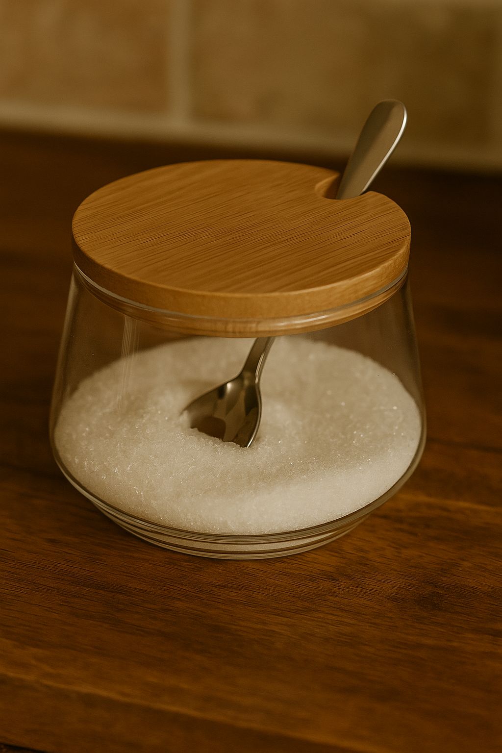 Azucarero Tapa Madera