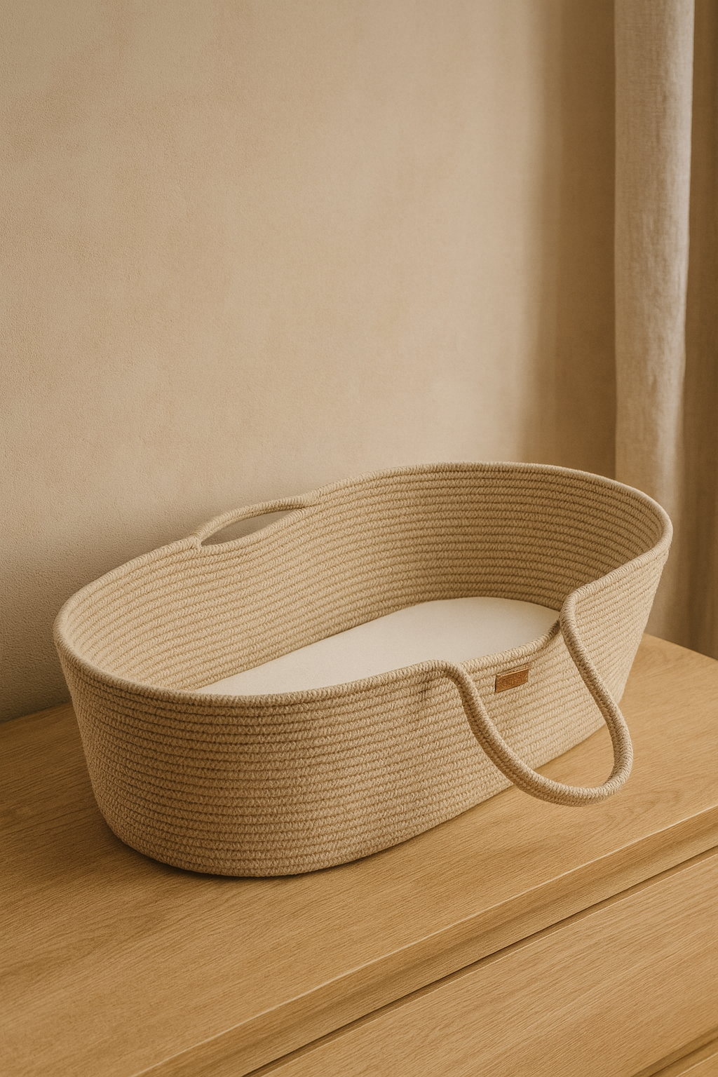 Moisés capazo fibra natural