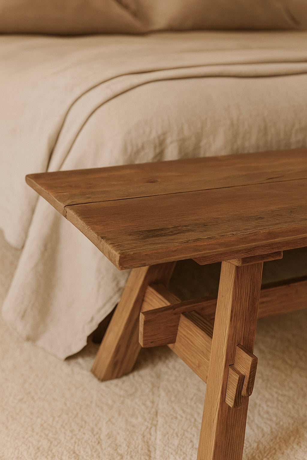 Banco de madera envejecida (180 cm)