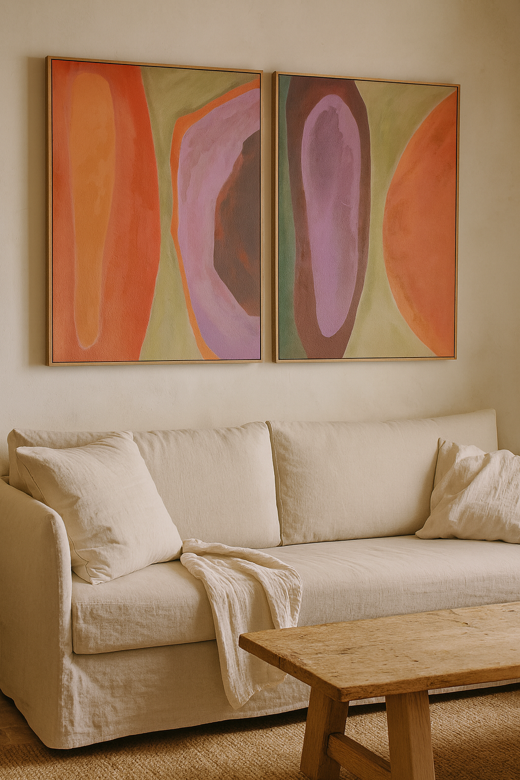 Cuadro Díptico Eclipse 100x140 cm