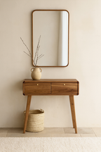 Consola Madera de Acacia con cajones