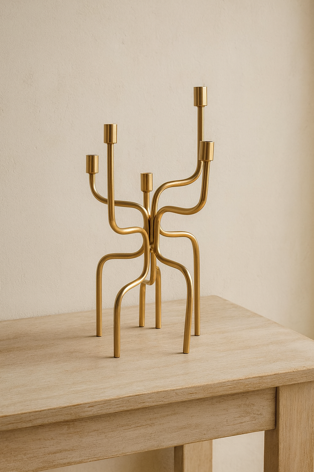 Candelabro Nagel Dorado Metal