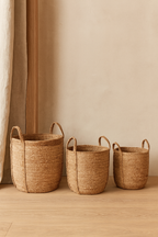 Set de cestas fibra natural