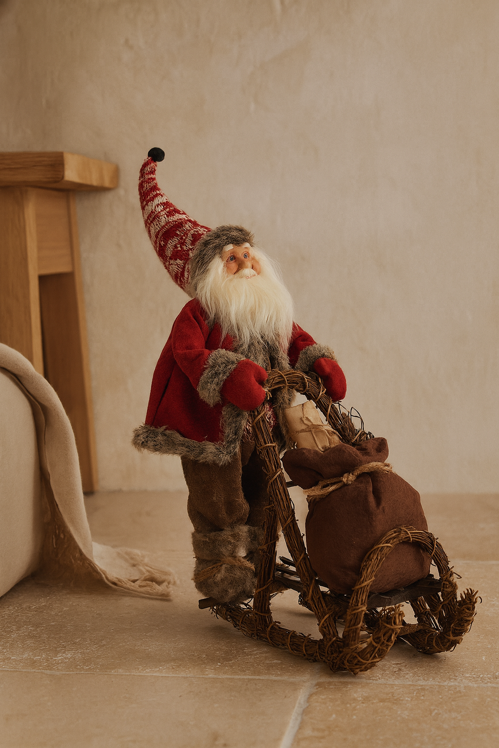 Papá Noel Trineo 42 x 22 x 48 cm