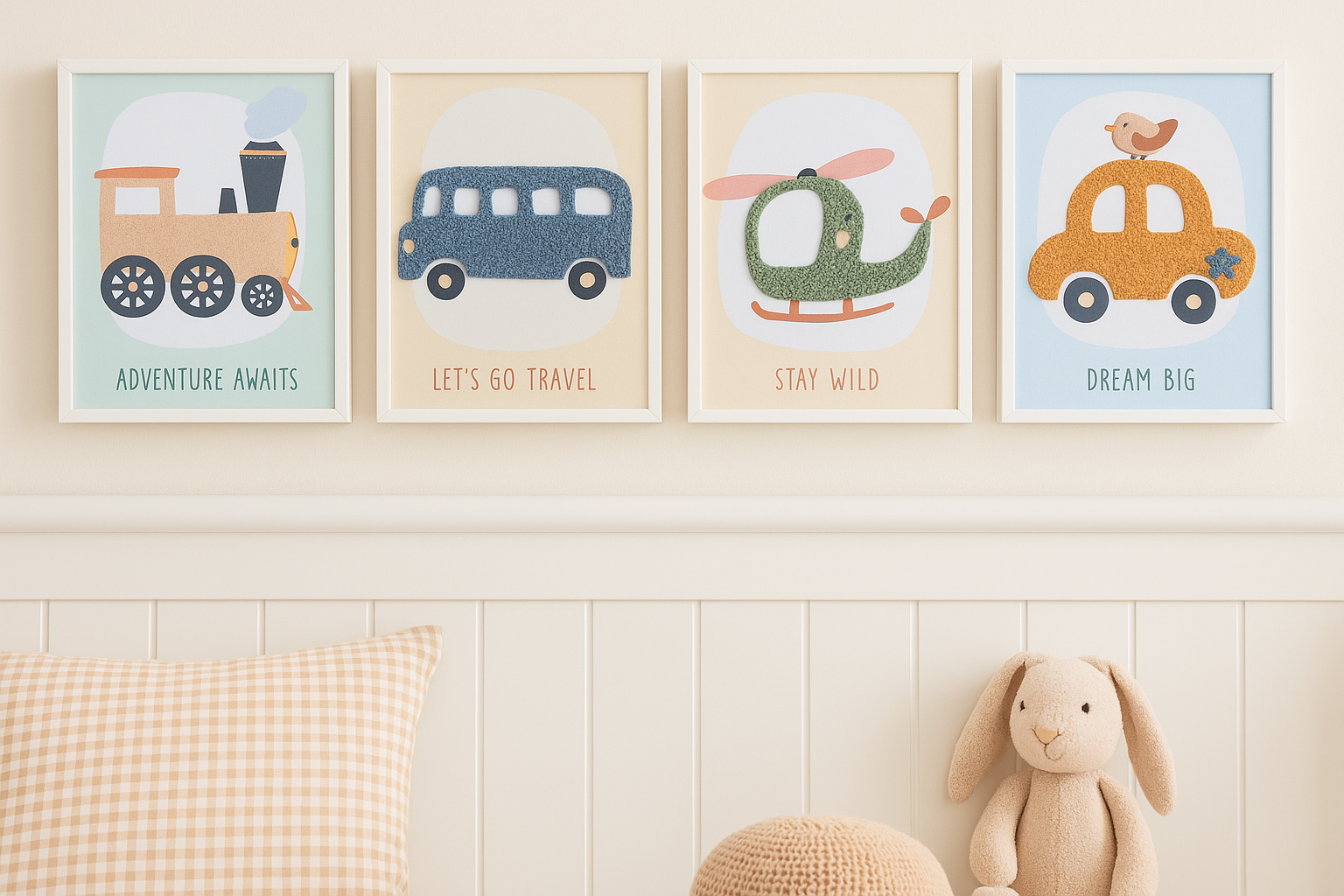 Set de Cuadros Infantiles Lets GO