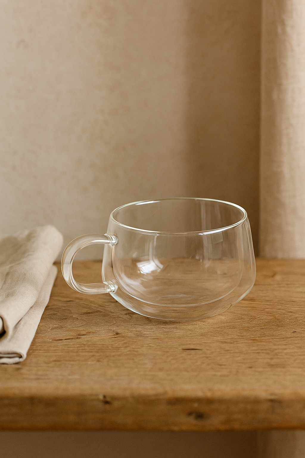 Taza Café Transparente doble vidrio 280 ml (6 Uds)