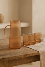 Jarra con vasos Atardecer