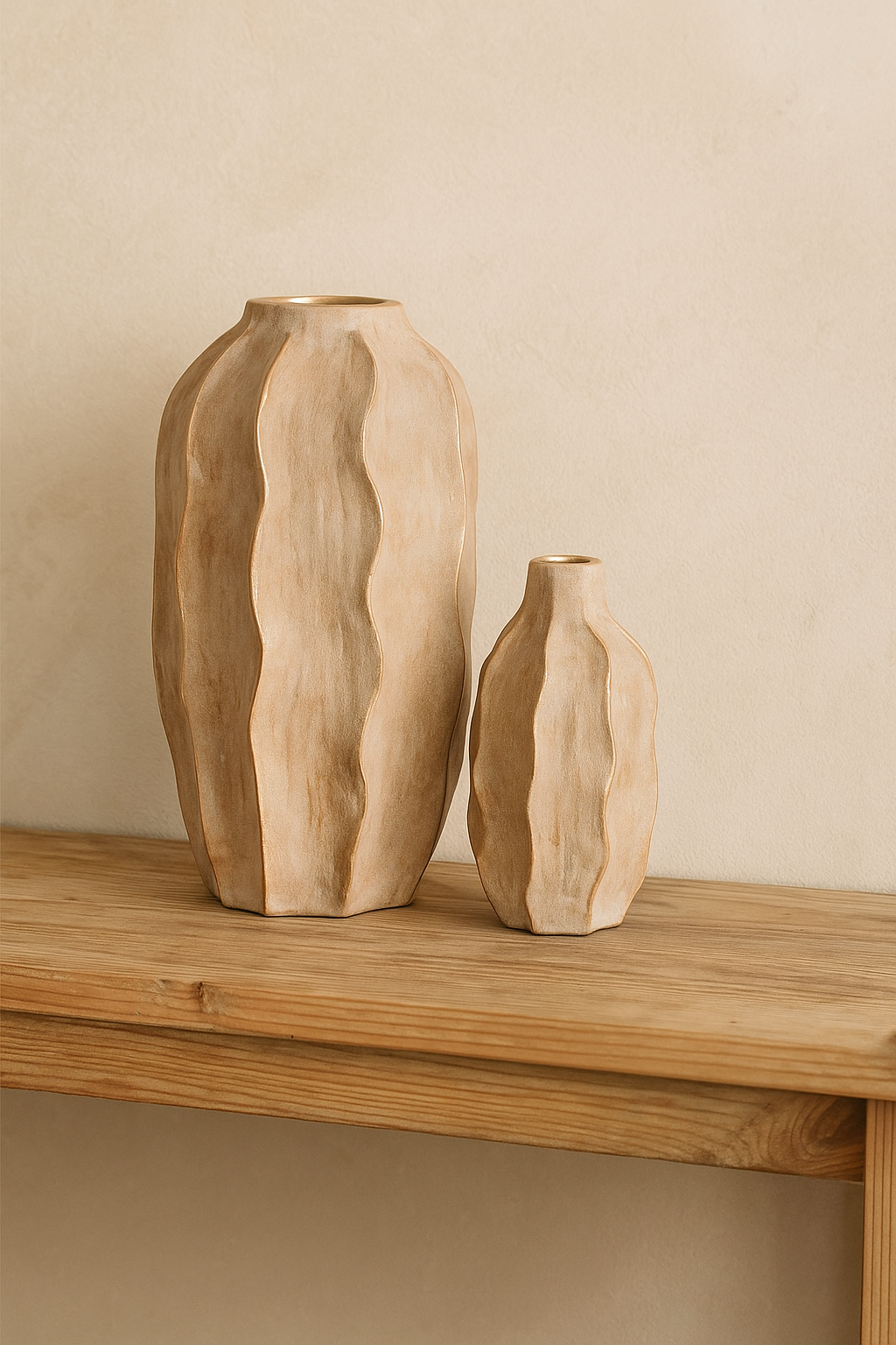 Jarrón Envejecido Ondas 50 cm