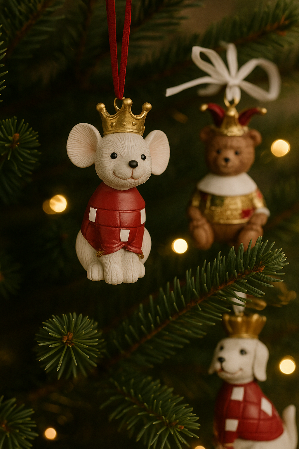 Adornos Árbol Navidad Animales (6 Uds)