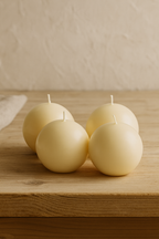 Vela Esfera 10 cm (4 Uds)