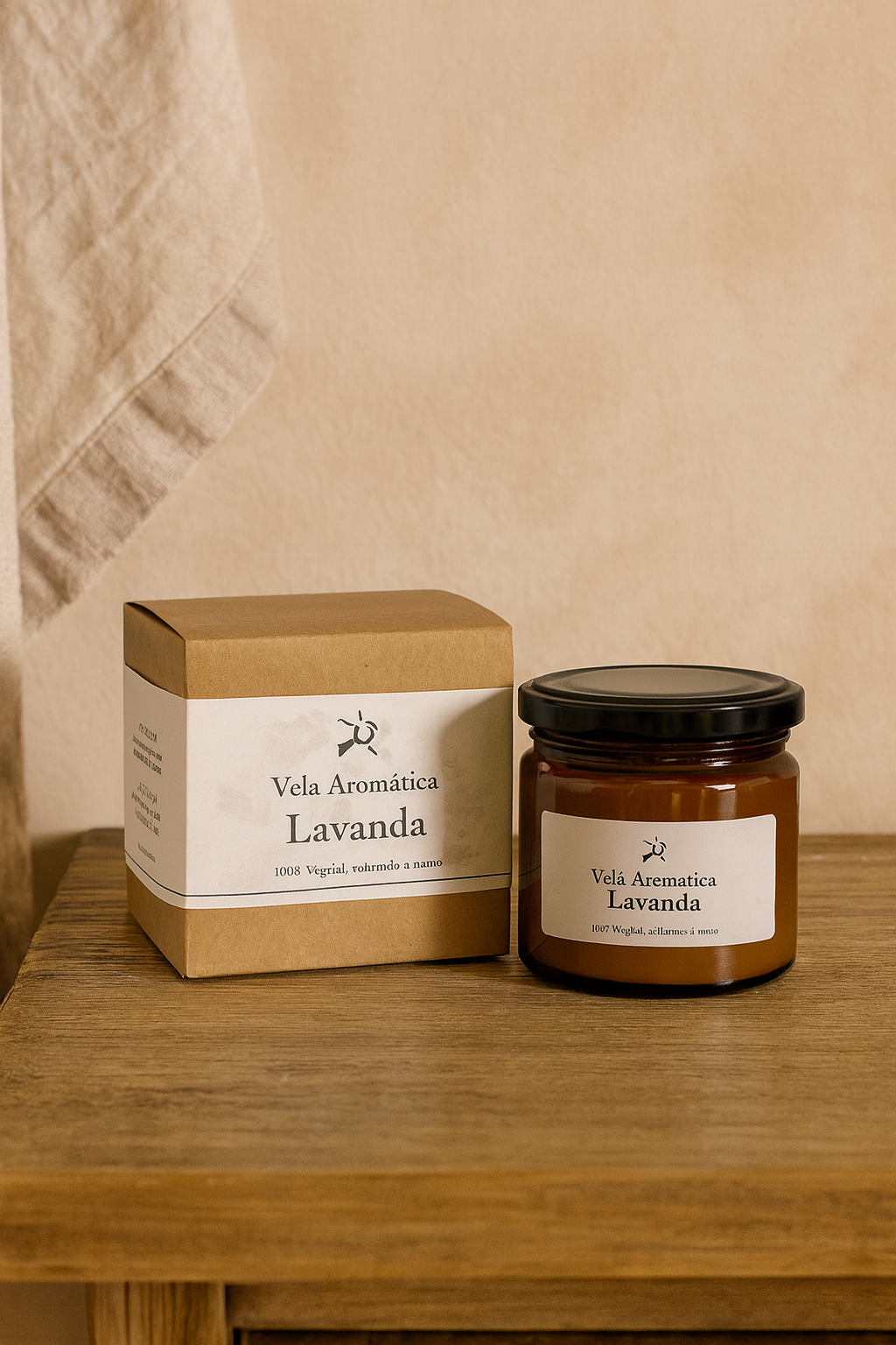 Vela aromática artesanal Focdenit