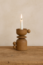 Candelabro Madera Albor