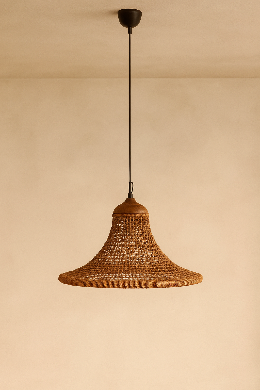 Lámpara de Techo Campana Fibra