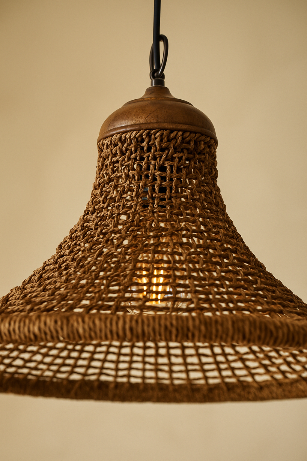 Lámpara de Techo Campana Fibra