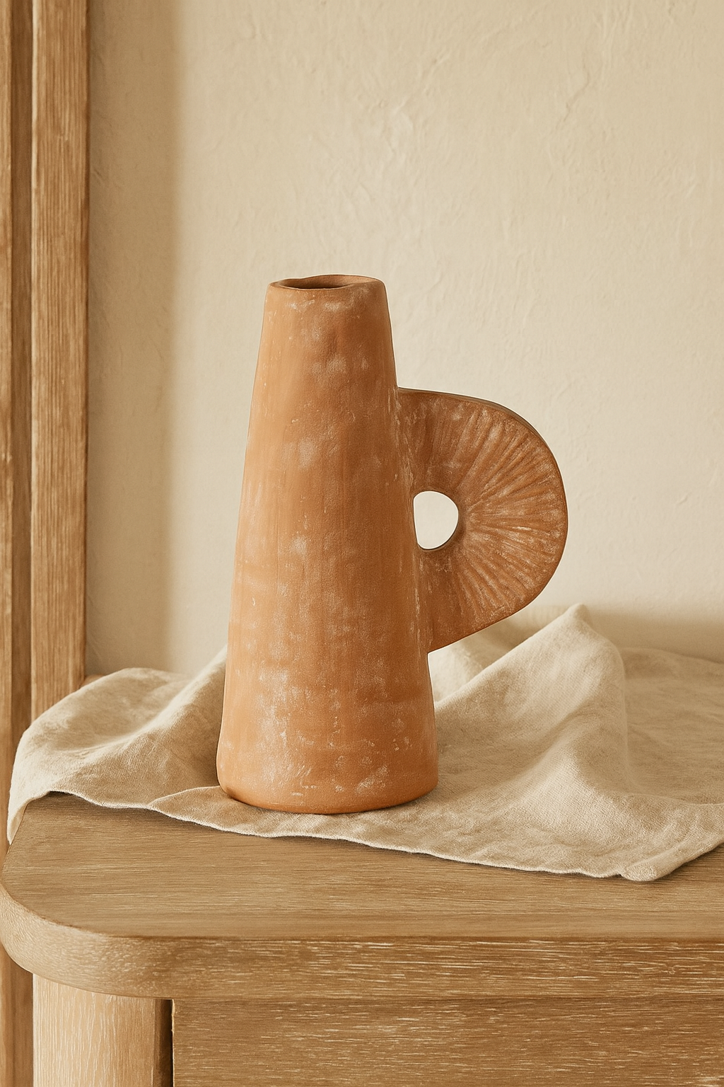 Jarrón Terracota Estilo artesanal