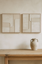 Cuadro Relieve Creme (2 Unidades)