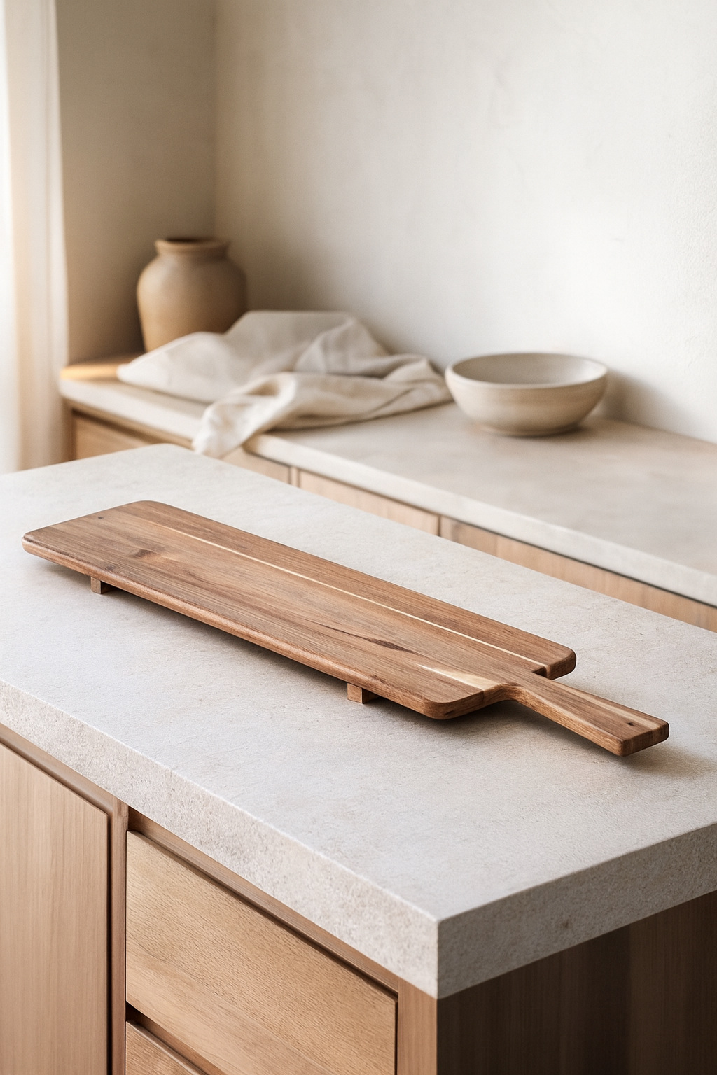 Tabla Madera Alargada con patas