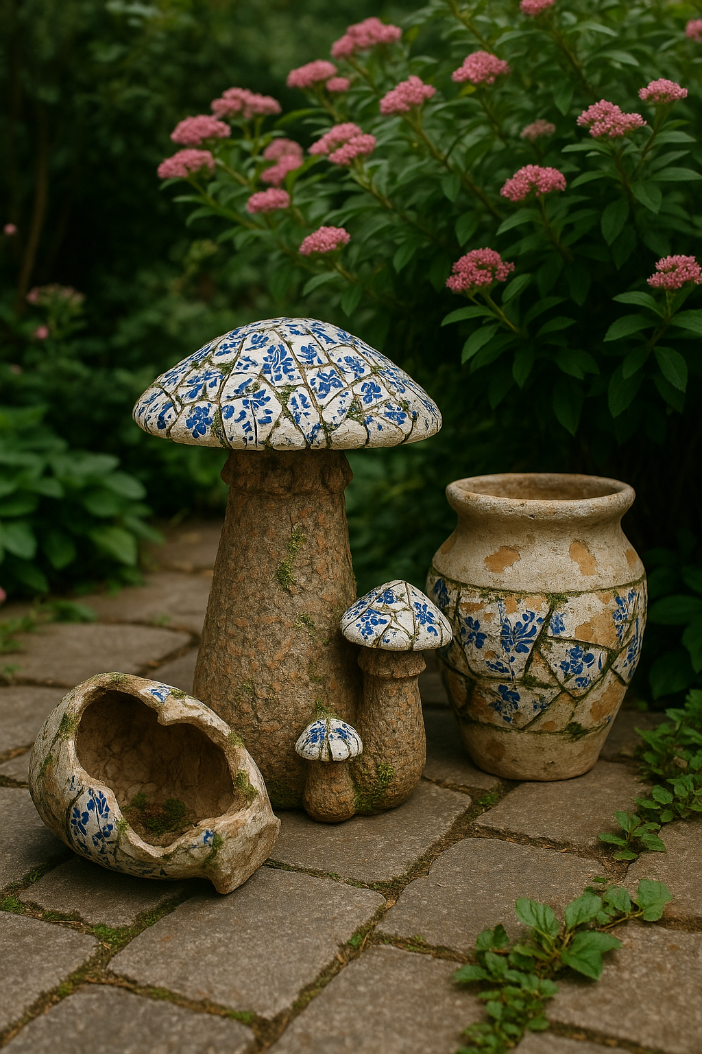Jarrón decorativo jardín Polinesia